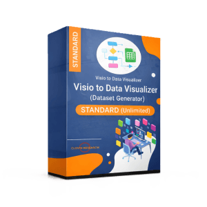 Product box for Visio to Data Visualizer Dataset Generator STANDARD, unlimited process steps.
